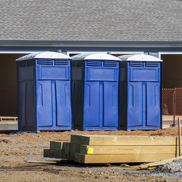 is there a specific order in which to place multiple portable toilets in Cross Plains